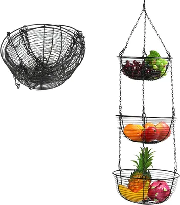 Obrázek produktu pro Ovocný koš, 195 železo, 25*10 cm/984*394 palců, 27*115 cm/1063*453 palců, 29*13 cm/1142*512 palců, 29*84 cm/1142*3307 palců