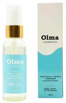 Image de Olma Cosmetics, soin anti-rides à l'huile d'argan et d'amande, enrichi en vitamine E, 50 ml