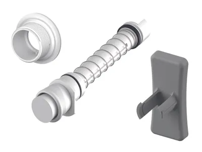 Produktbild von TECE 9820363 TECE-Duschstab-Komplettset, weiß