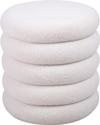 Produktbild von Sitzkissen aus Bouclé-Stoff – cremefarben – ECAMBI