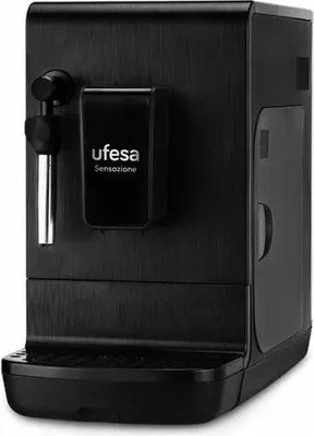Produktbild von Ufesa Sensazione, Espressomaschine, 1,4 l, Kaffeebohnen, Gemahlener Kaffee, Eingebautes Mahlwerk, Schwarz