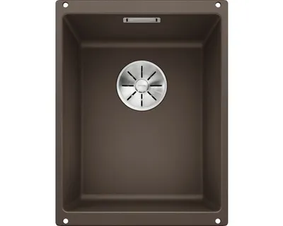 Produktbild von BLANCO SUBLINE 320-U, Schrankwaschbecken, Silgranit, Braun, 40 cm, Deutschland