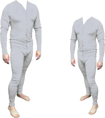 Produktbild von Long John Western Unterwäsche beige - Einteiler Baumwolle Cowboy - Lange Unterhose XXL - 56/58