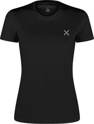Produktbild von Montura Basic Logo T-Shirt Woman - Damen T-Shirt aus GOTS-Baumwolle 90-BLACK/L