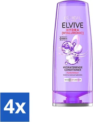 Obrázok produktu pre L'Oréal Paris Elvive Hydra Hyaluronic - Kondicionér - Hydratačný - 200 ml - Výhodné balenie - 4 kusy