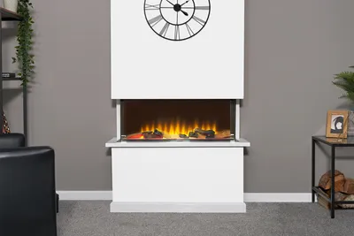 Produktbild von Adam Sahara Panoramic Panoramic Elektrokamin mit 3D LED Flammeneffekt, Maße 49cm x 79,2 cm x 23,5 cm, heizleistung 1kW - 2kW.