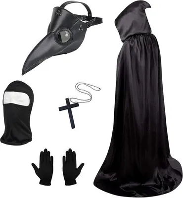 Productafbeelding van Plaagdoktersmasker, Halloween-kostuum voor mannen, Halloween-gezichtsmasker