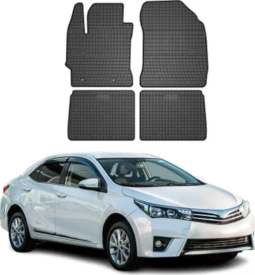 Productafbeelding van 2013-2019 Toyota Corolla E160 rubberen vloermatten, zwart, 4-delig