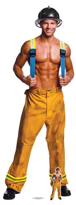 Obrázek produktu pro Hasič z lepenky Chippendales na stojáka