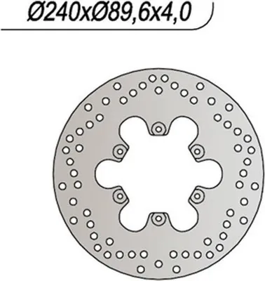 Immagine prodotto di Disco freno NG posteriore lato destro 6 fori da 6,25 mm per MALAGUTI