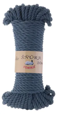 Produktbild von 500g Makramee-Garn Snura Unifarben XL Häkelgarn Macrame Flechtgarn Knüpfgarn