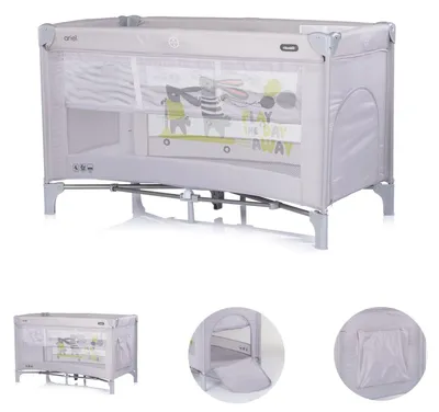 Produktbild von Chipolino Reisebett Ariel, 2 Ebenen, Tragetasche, Seiteneingang, Seitentasche