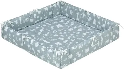 Produktbild von Alvi® ALVI Laufgittereinlage universal Zootiere puderblau 70 und 100 cm