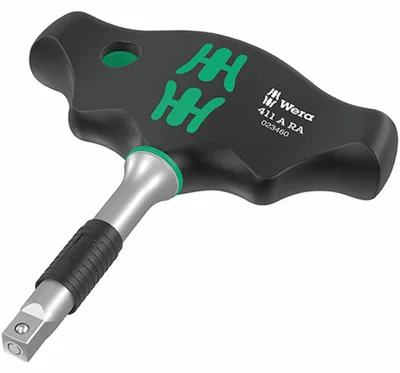 Zdjęcie produktu dla Klucz zapadkowy z uchwytem poprzecznym, pasujący do klucza nasadowego 1/4" Wera | 4013288222817