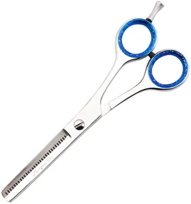 Produktbild von Professionelle Effilierschere für Friseure, 5,5 Zoll, Edelstahl, perfekt zum Stylen und für mehr Volumen bei dünnem Haar (1-teilig)