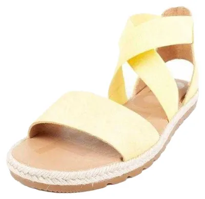 Produktbild von Sorel - "Ella II" Unifarben Sandalen für Damen, Vollnarbenleder PP8762 (38 EU) (Gelb)