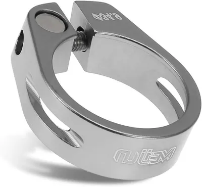 Productafbeelding van Fiets Zadelklem - Zadelpenklem Fietsaccessoire - Fiets Zadel Verstellen - Aluminiumlegering - 34.9 mm - Titanium