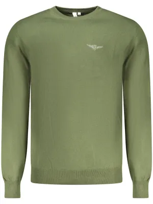 Produktbild von Herren Militärakademie Hemd: Grünes Langarmshirt mit Stickerei