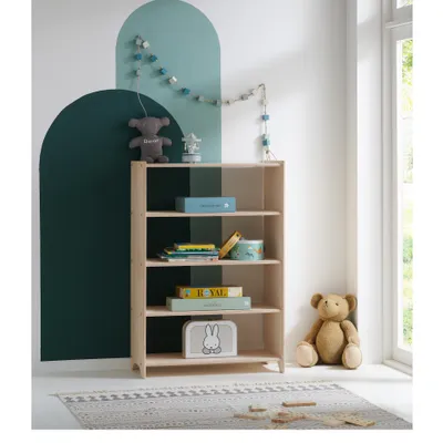 Produktbild von Montessori Standregal Natur 5 Ablagefächer