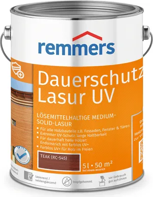 Produktbild von Remmers Dauerschutz-Lasur UV teak (RC-545) 5 l, Holzlasur