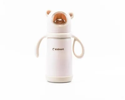 Produktbild von Kidnort Paere Kinder-Thermosflasche 270 ml, ab 6 Monaten, beige