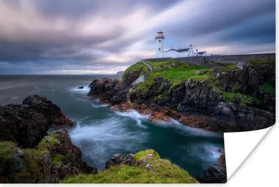 Produktbild von MuchoWow® Poster Leuchtturm von Fanad in Irland 120x80 cm - Bilder