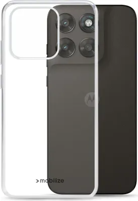 Immagine prodotto di Mobilize Gelly Case: custodia trasparente per cellulare Motorola Moto G57, cover posteriore flessibile in TPU - trasparente