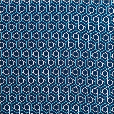 Stoff abstrakte Muster Motiv 2 blau