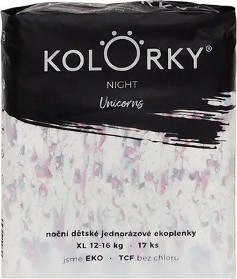Image de COLOURS NIGHT Licornes taille. XL (17 pièces)