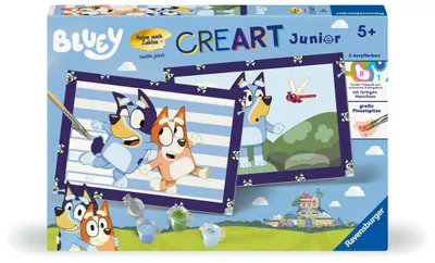 Produktbild von Ravensburger CreArt - Malen nach Zahlen 23984 - Bluey - Kinder 5 - 7 Jahre