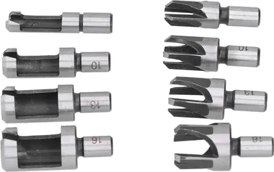 Productafbeelding van 8 stuks houten pluggenboormachine, boorbitschaar, koolstofstaal, industriële kwaliteit, type "fassklau" voor elektrisch gebruik, duurzaam
