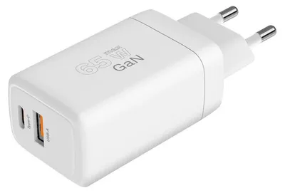 Obrázek produktu pro Kruger&Matz KM0857 Nabíječka 65 W GaN, USB A, USB C, Power Delivery, Quick Charge