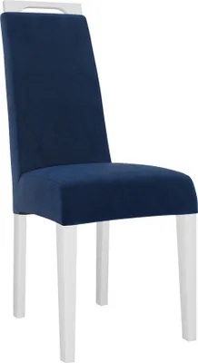 Produktbild von MIRJAN24 Polsterstuhl K79, Esszimmerstuhl aus Buchenholz, 59x45x100 cm, Stuhl (Holzfarbe: Weiß, Stofffarbe: Magic Velvet 2216)