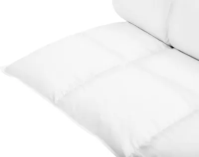 Obrázek produktu pro BELIANI Přikrývka bílá Japara bavlna a kachní peří 155 x 220 cm extra teplá nízká hlučnost vzduch propustná lehká zimní ložnice