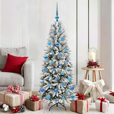 Immagine prodotto di Maison Exclusive - Albero di Natale artificiale, colore bianco, altezza 150 cm