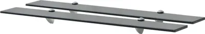 Obrázek produktu pro Plovoucí police 2 ks sklo 80 x 20 cm 8 mm