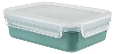 Produktbild von EMSA Clip & Close, Box, Rechteckig, 0,8 l, Blau, Transparent, Polypropylen (PP), Thermoplastisches Elastomer (TPE), Deutschland