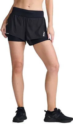 Produktbild von 2xu Aero 4´´ 2-in-1-shorts Schwarz L Frau Schwarz L