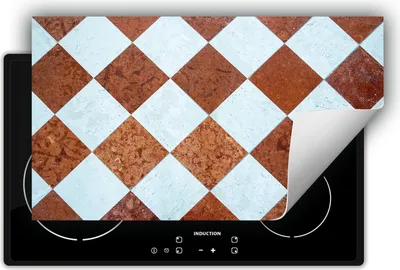 Produktbild von DarHaus Herdabdeckplatte 90x52 cm Anti Rutsch Matte Aufrollbar, bronze - Mosaik