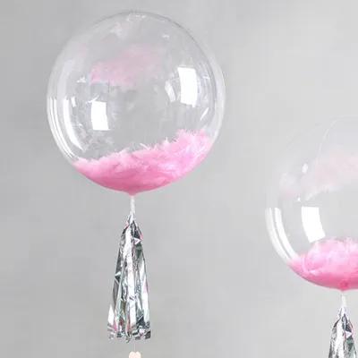 Image de Ballon décoratif transparent, 60 cm