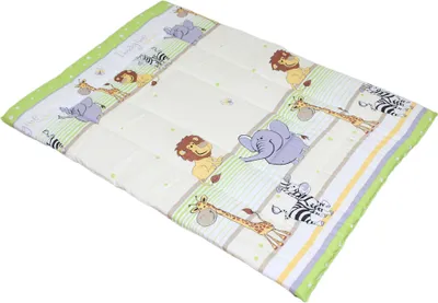 Produktbild von Spielmatte Spieldecke Krabbeldecke Kinder Baby Decke Baumwolle -08 - Safari Grün