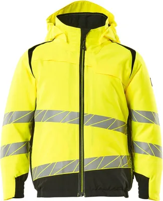 Produktbild von MASCOT 19935-449-1709-152, Jacke, Schwarz, Gelb, 74 cm, Polyester, 210 g/m², Nicht bleichen
