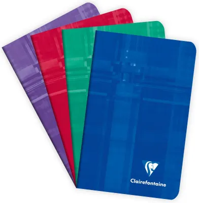Produktbild von Clairefontaine 20x Notizheft 7,5x1cm, 24 Blatt kariert 90g - Sortiert 3582C