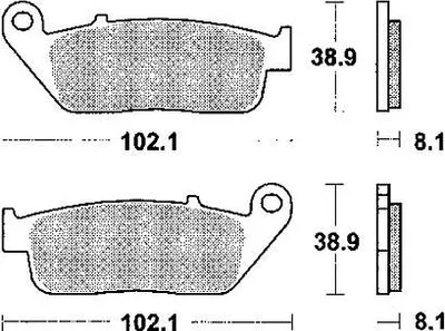 Obrázok produktu pre Sada brzdových doštičiek, kotúčová brzda TRW MCB598PC