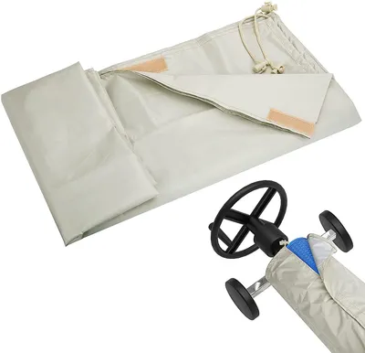 Imagen del producto de Elzusha - Cubierta enrollable para piscina, 490 x 96 cm, para protección contra los elementos