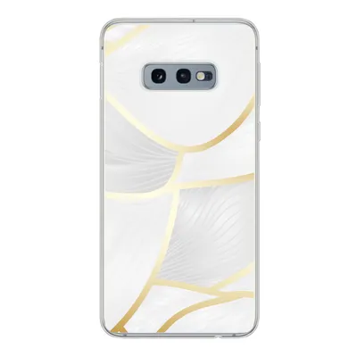 Produktbild von MuchoWow® Handyhülle Schutzhülle Hülle für Samsung Galaxy S10e Abstraktes Muster mit goldenen Linien Silikon Softcase Handy Hülle - Handy
