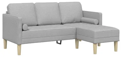 Produktbild von vidaXL Sofa Set Wolkengrau 173 x 131 x 67 cm Polyester