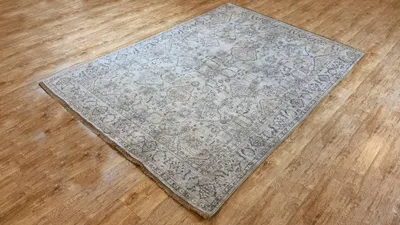 Produktbild von Teppich ZIEGLER-ORIGINAL | Farbe: Hellgrau; Größe: 175x250 cm | strapazierfähig und leicht zu reinigen | Wohnzimmer | Schlafzimmer