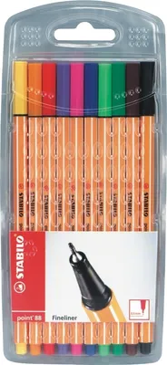 Obrázok produktu pre 10X STABILO® 5719015 Tintenschreiber Point88 10er sort