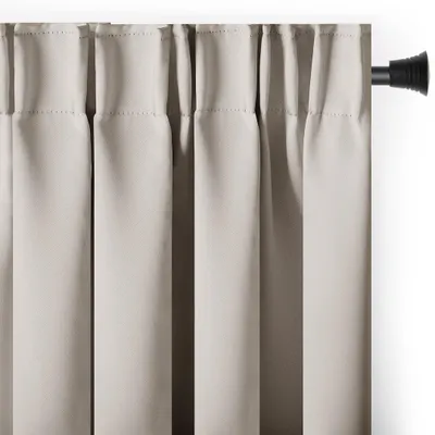 Produktbild von Gardine Kräuselband Multifunktionsband 140x230 cm Hell Beige Vorhang Einfarbig Verdunklungsvorhang Aufhängung Pleat